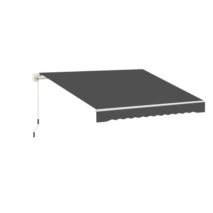 Replacement Canvas for Awning - Soft Waves Valance - High Density Polyester 280 g/m² Anti-UV 2.82L x 2.4W meters Grey