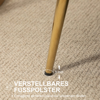 Sofa 2 Seater Couch with Armrest Thickly Padded Upholstered Sofa Modern Loveseat with Velvet Look for Living Room Bedroom, 130 x 77 x 77 cm, Cream White