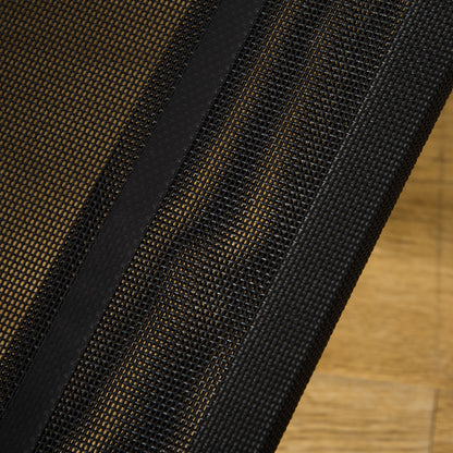 Elevated Pet Bed for Dogs Cats Breathable Pet Bed 90x65x20 cm for Sleeping Relaxing with Steel Frame for Indoor Outdoor Black