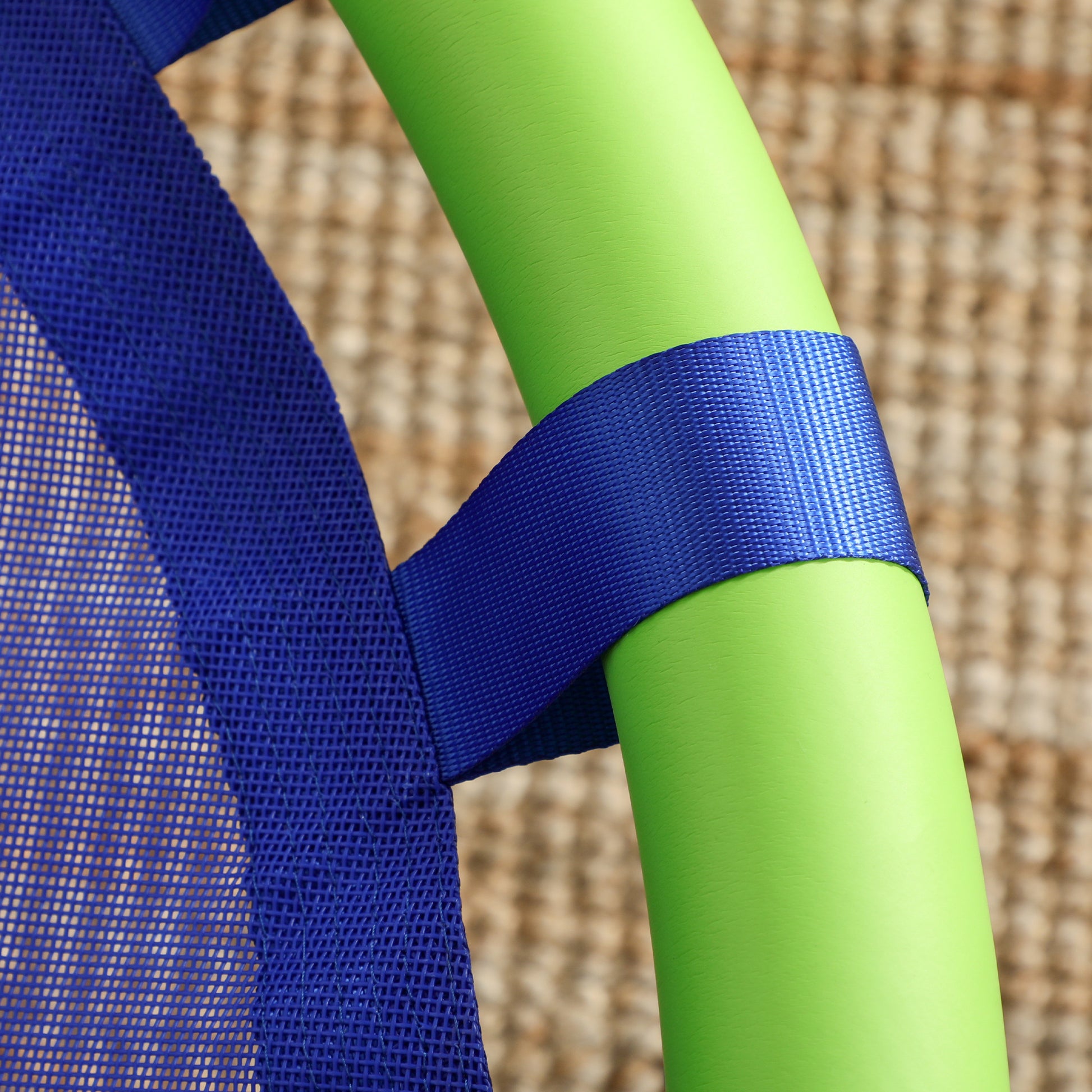 Children's Adjustable Height Nest Swing Round Tree Swing for Kids 3-8 Years Load 150 kg Outdoor Ø100x120-180 cm Blue
