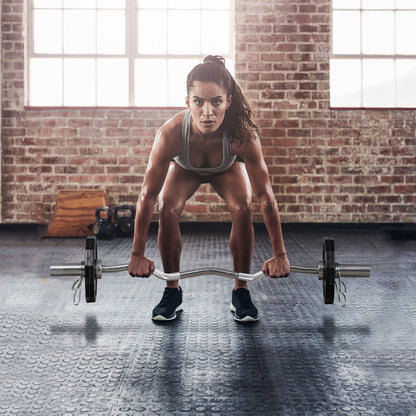 SPORTNOW Set of 2 Olympic Weight Plates 5 kg Ø24x3.5 cm Cast Iron Weight Plates with 5 cm Hole for Bar Fitness Training at Home Gym Black