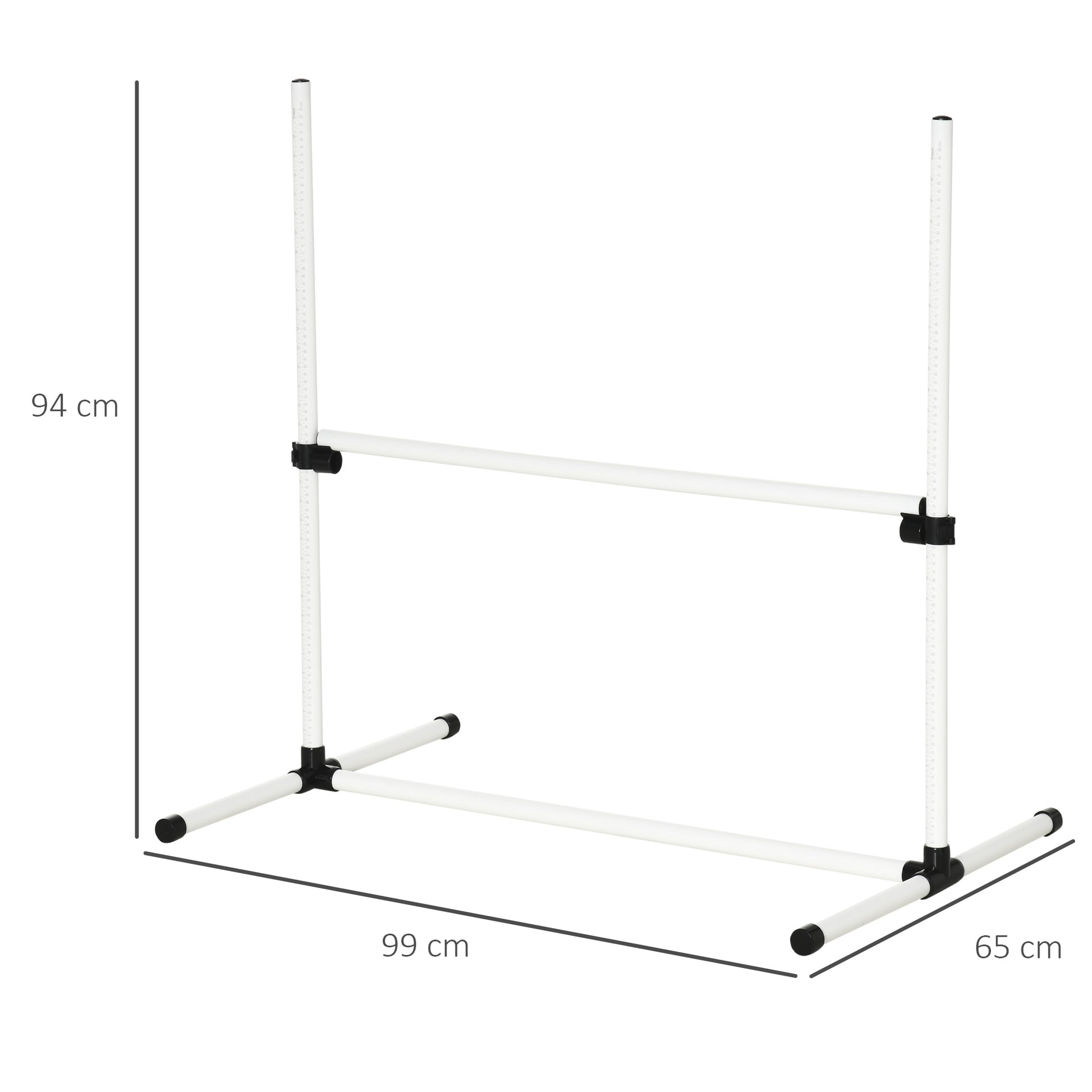 Agility Set for Dogs 4-piece Agility Equipment for Dog Training Steeplechase Set with 4 adjustable height hurdles Carrying Bag Coordination Training Agility Set for Games Training