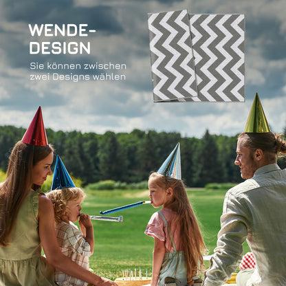 Outdoor Carpet Weatherproof Outdoor Rug Carpet Outdoor Rug for Living Room Balcony Garden Terrace Bathroom Hall Kitchen 121x182cm Light Grey+White