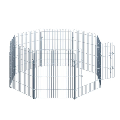 Puppy Playpen Puppy Enclosure Puppy Fence Playpen Puppy Gate for Pets 8-piece W63 x H76 cm