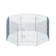 Puppy Playpen Puppy Enclosure Puppy Fence Playpen Puppy Gate for Pets 8-piece W63 x H76 cm
