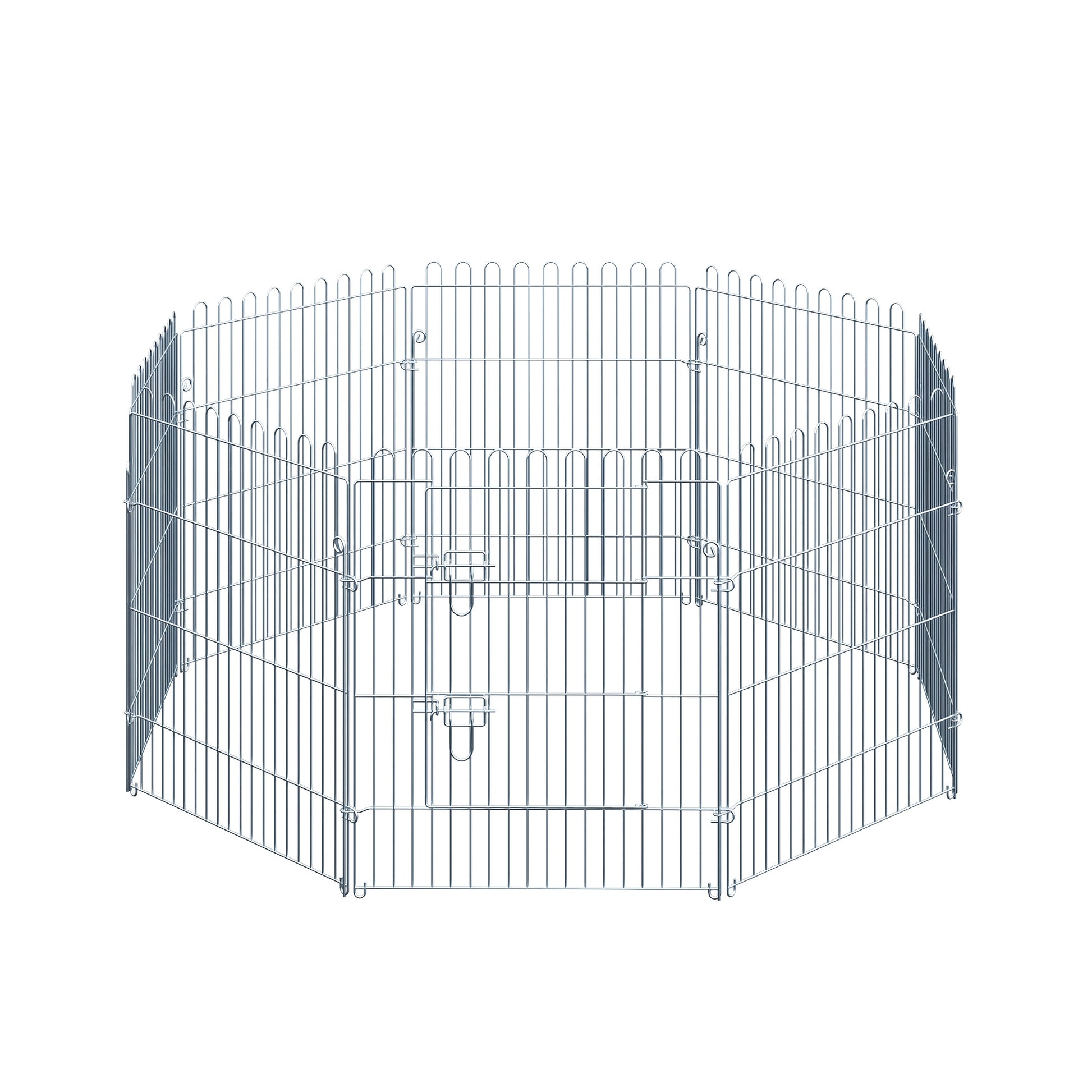 Puppy Playpen Puppy Enclosure Puppy Fence Playpen Puppy Gate for Pets 8-piece W63 x H76 cm