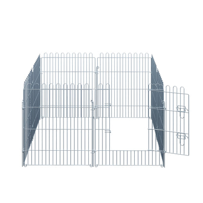 Puppy Playpen Puppy Enclosure Puppy Fence Playpen Puppy Gate for Pets 8-piece W63 x H76 cm