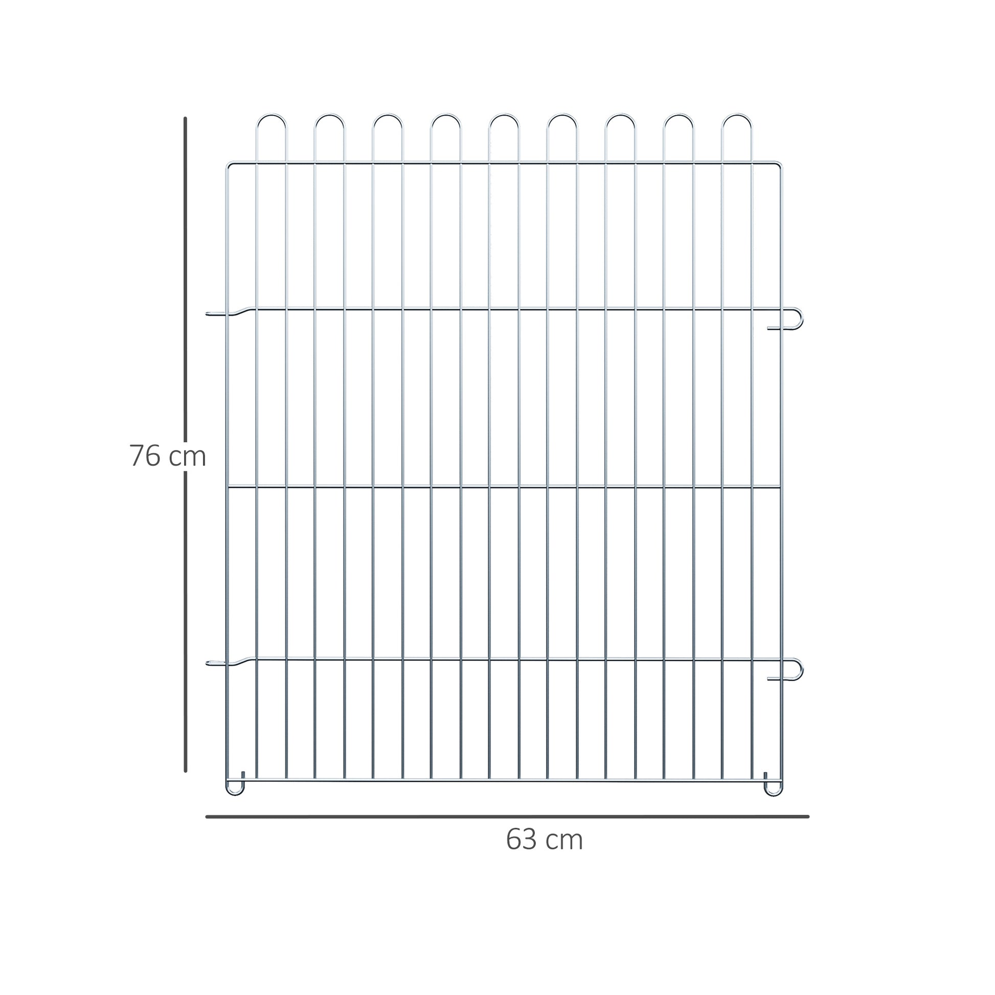 Puppy Playpen Puppy Enclosure Puppy Fence Playpen Puppy Gate for Pets 8-piece W63 x H76 cm