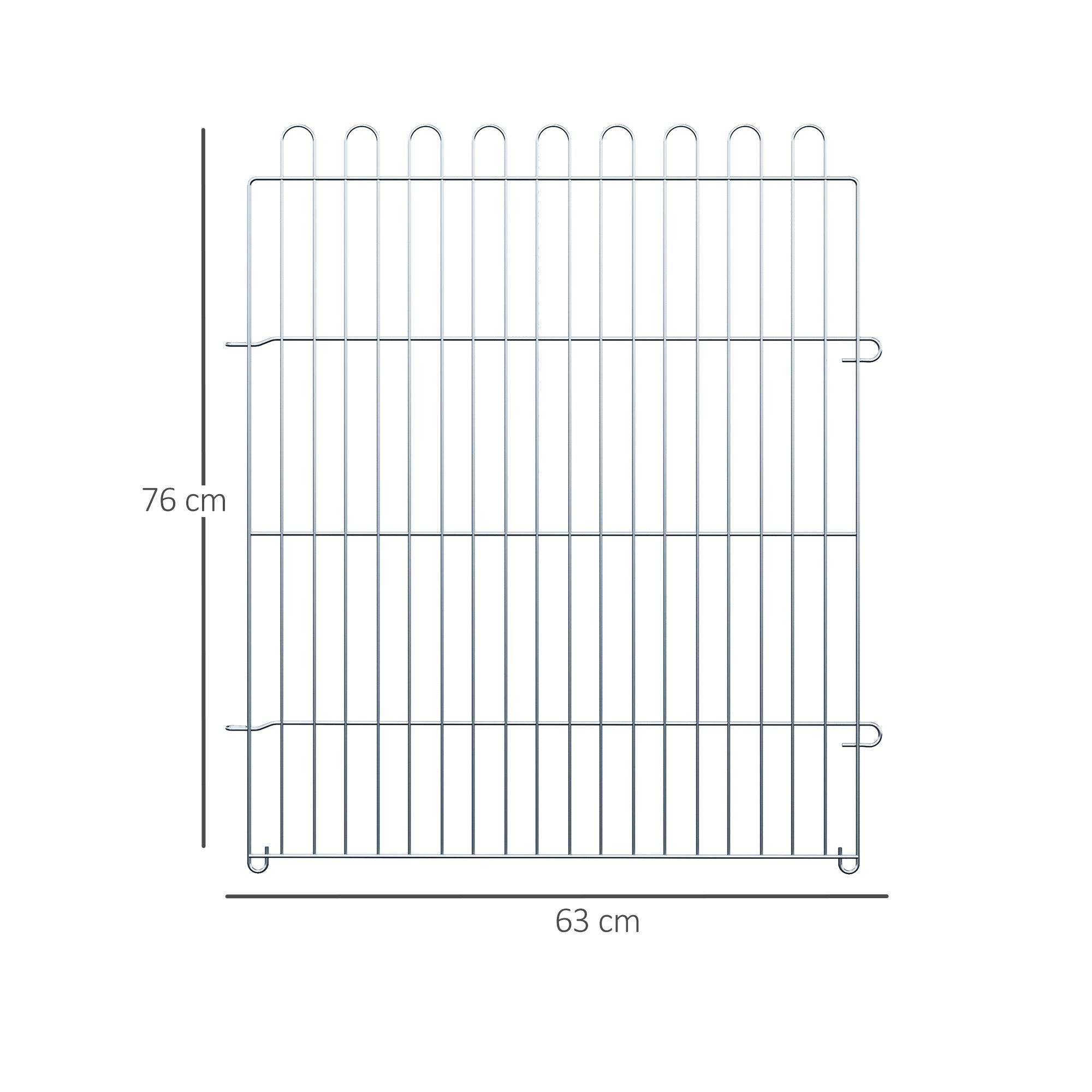 Puppy Playpen Puppy Enclosure Puppy Fence Playpen Puppy Gate for Pets 8-piece W63 x H76 cm