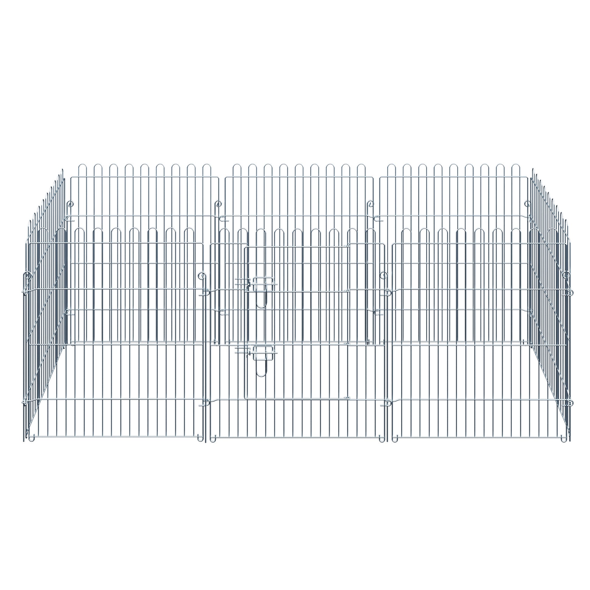 Puppy Playpen Puppy Enclosure Puppy Fence Playpen Puppy Gate for Pets 8-piece W63 x H76 cm