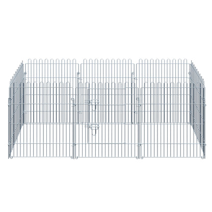 Puppy Playpen Puppy Enclosure Puppy Fence Playpen Puppy Gate for Pets 8-piece W63 x H76 cm