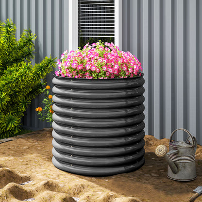 Steel Raised Garden Bed, Planting Bed Cold Frame Garden Bed Stackable Planter Box Stackable Plant Box 160x80x80cm Vegetable Bed for Garden Balcony Terrace, Planter for Flowers, Plants