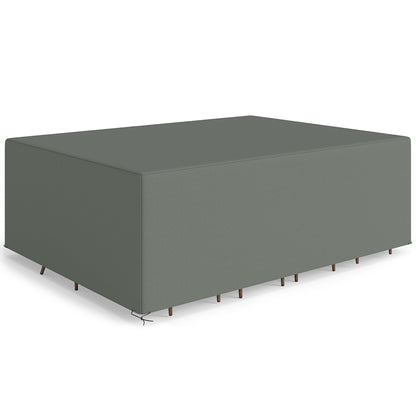 Garden Furniture Cover — Waterproof, Windproof & UV-Resistant 600D Oxford Fabric for Outdoor Table & Chairs, Gray