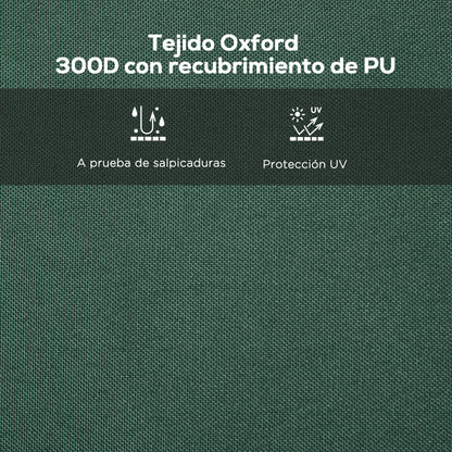 Gazebo Roof for Celebrations 3x3 m Replacement Canopy for Folding Gazebo made of Dark Green Oxford Fabric with Pointed Waterproof and Anti-UV Roof