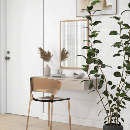 Wall Mirror Bathroom Mirror 50x70 cm Rectangular Decorative Mirror for Living Room Entrance Hallway Horizontal or Vertical Natural