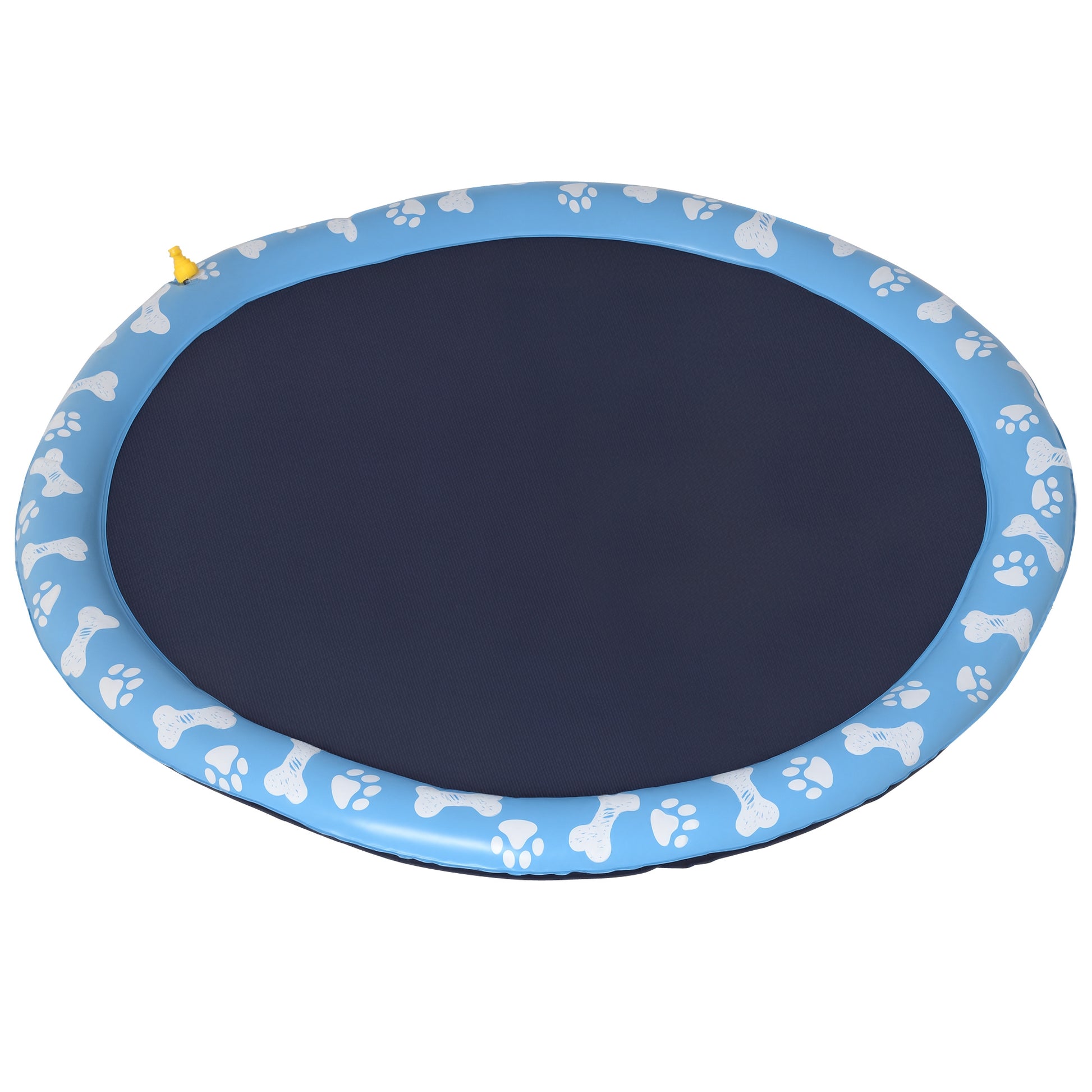 150 cm Sprinkler Mat Dog Inflatable Splash Pad Non-Slip Water Play Mat Water Mat Play Mat Splash Pool Water Sprinkler Dog Pool for Pets Summer Garden