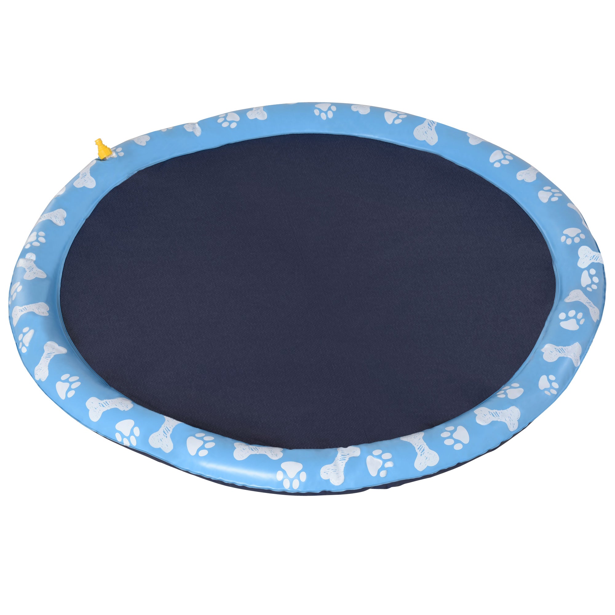 150 cm Sprinkler Mat Dog Inflatable Splash Pad Non-Slip Water Play Mat Water Mat Play Mat Splash Pool Water Sprinkler Dog Pool for Pets Summer Garden