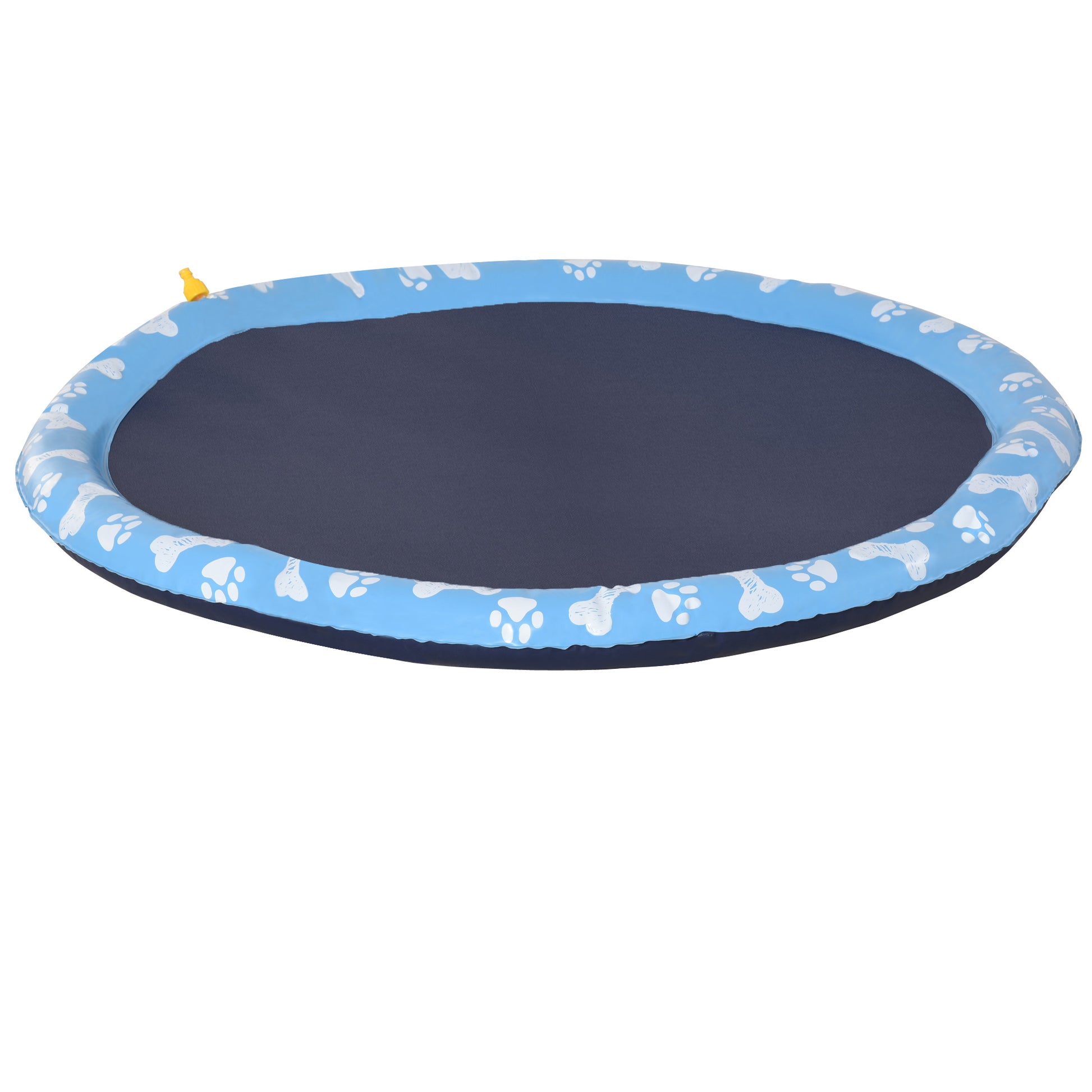 150 cm Sprinkler Mat Dog Inflatable Splash Pad Non-Slip Water Play Mat Water Mat Play Mat Splash Pool Water Sprinkler Dog Pool for Pets Summer Garden
