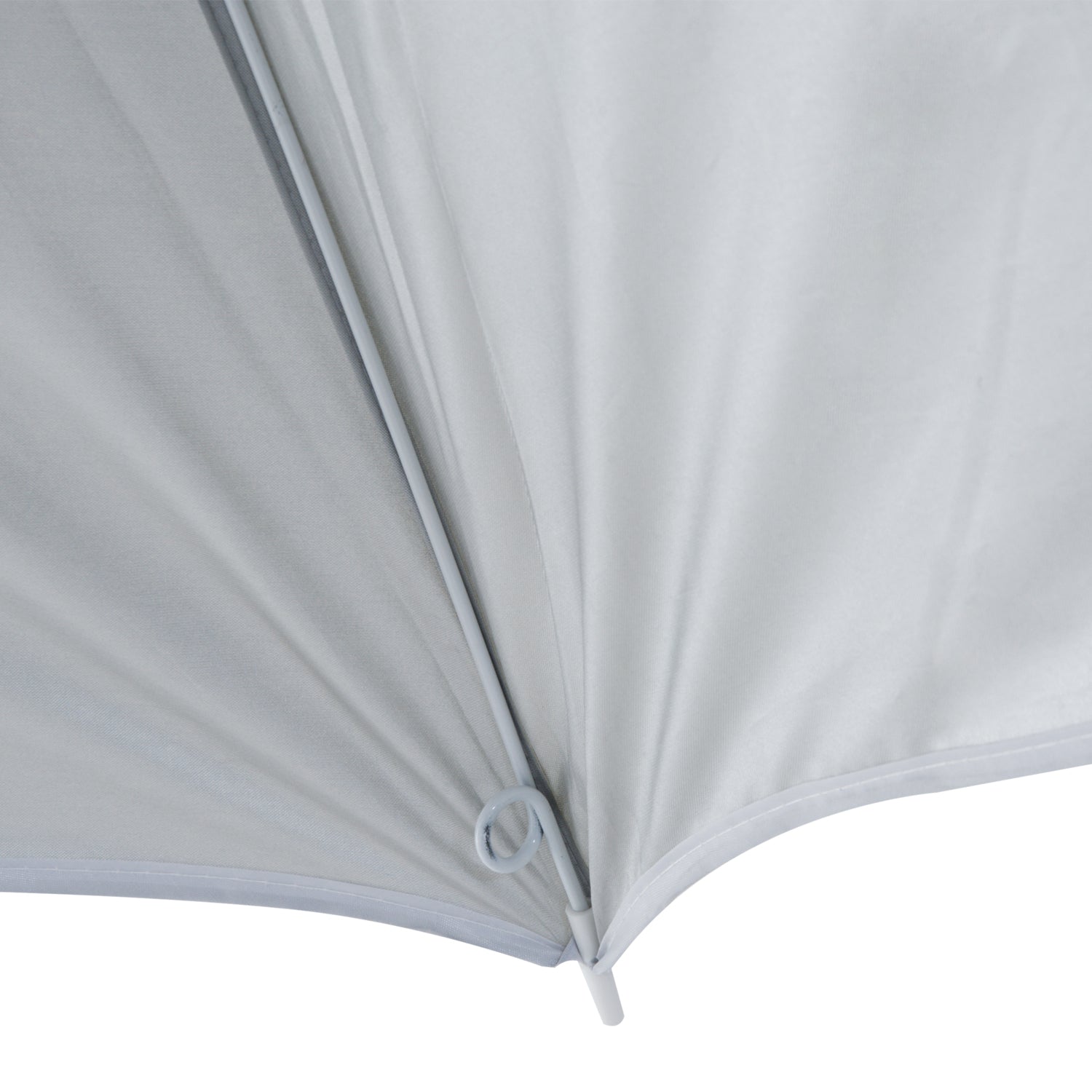 Beach Umbrella Ø 2.2 x 2.2m UV Protection Carry Bag, Stakes, and Weights Integrated Cream