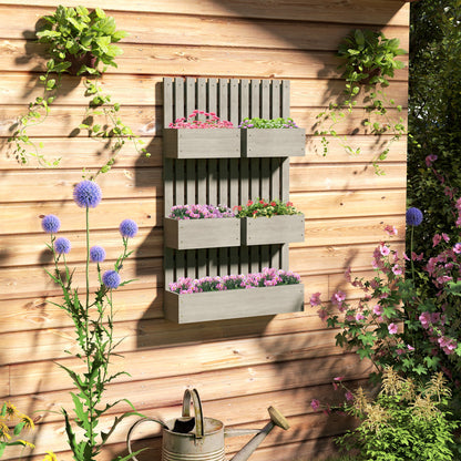 Adjustable Wooden Raised Garden Bed with Trellis, 60 x 16 x 100 cm Planter for Garden & Balcony — Support for Flowers, Climbing Plants, Vegetables & Herbs