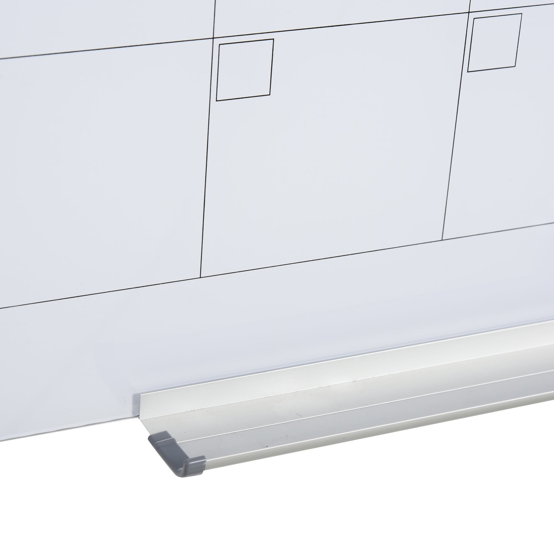 Whiteboard Calendar for Organization Holiday Plans and Monthly Schedules incl. 1 Pen Holder, 4 Markers & Eraser 90 x 60 cm