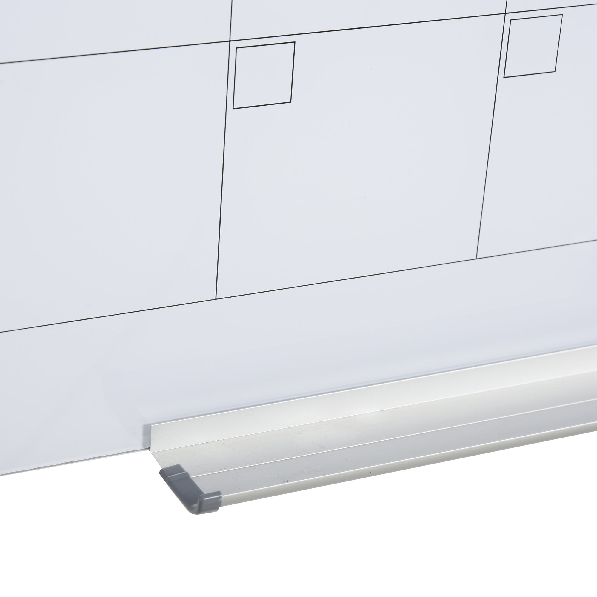 Whiteboard Calendar for Organization Holiday Plans and Monthly Schedules incl. 1 Pen Holder, 4 Markers & Eraser 90 x 60 cm