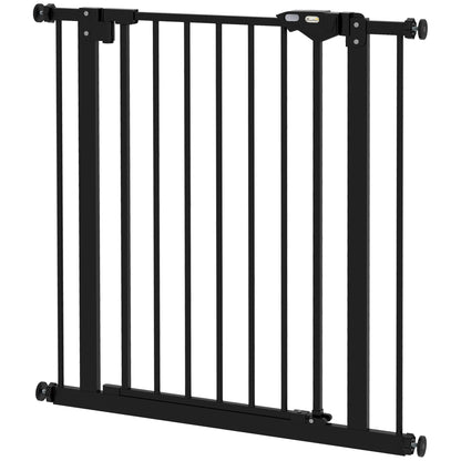 Door Guard Stair Guard Door Guard without Drilling Stair Guard for Widths 74-80 cm Swivel on Both Sides Metal Black