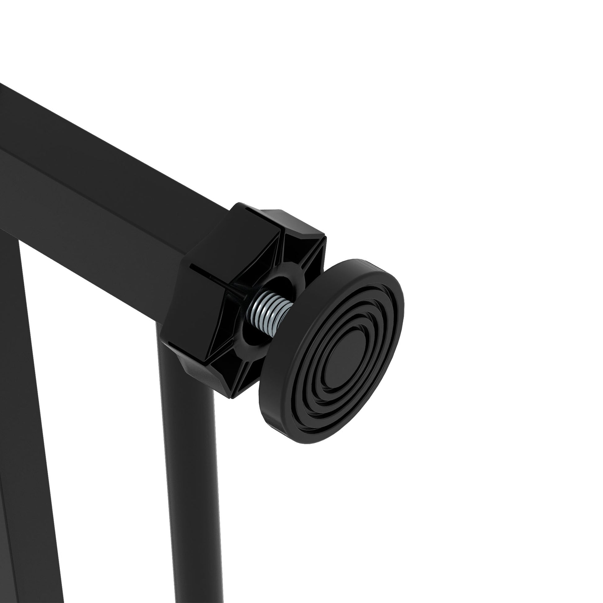 Door Guard Stair Guard Door Guard without Drilling Stair Guard for Widths 74-80 cm Swivel on Both Sides Metal Black