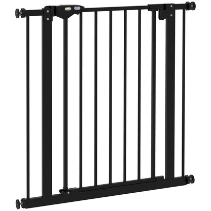 Door Guard Stair Guard Door Guard without Drilling Stair Guard for Widths 74-80 cm Swivel on Both Sides Metal Black