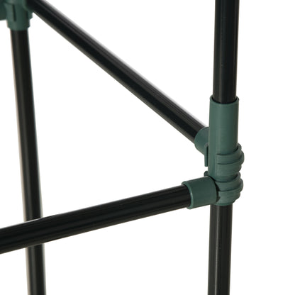 Large Capacity Rectangular Metal Garden Planter 180 x 90 x 29.5 cm with Stakes for Tomatoes and Climbing Plants
