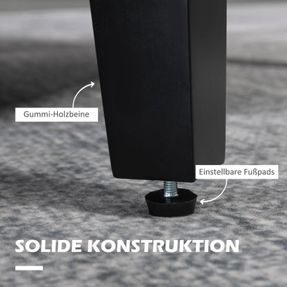 Single Armchair with Backrest, Rounded Armrests, Padded Lounge Chair with Linen Look, Wooden Legs, for Bedroom, Living Room, up to 150 kg, Cream