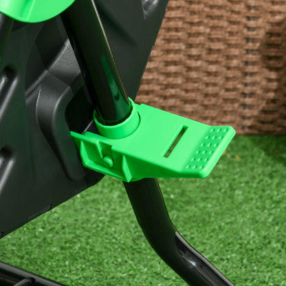 Composter 65 Liters, 60x49x77cm Rotatable Quick Composter Made of Plastic, Weatherproof Thermocomposter with Ventilation System, Lid, Garden Composter, Compost Container for Garden, Kitchen, Balcony