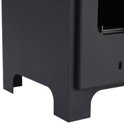 Freestanding Ethanol Fireplace 0.9L Burner, 3-hour combustion time Neo-Retro Stove Dim. 40L x 30W x 50H cm Coverage 20-25 m² Black