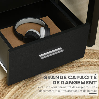 Office Cabinet Mobile File Cabinet with 3 Lockable Drawers 40 x 40 x 61.5 cm Black