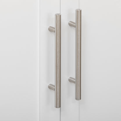 Kitchen Island Kitchen Trolley on Wheels with Worktop, Serving Trolley with Drawer, Spice Rack, Towel Holder, Kitchen Cart for Kitchen, Dining Room White 109 x 40 x 89 cm