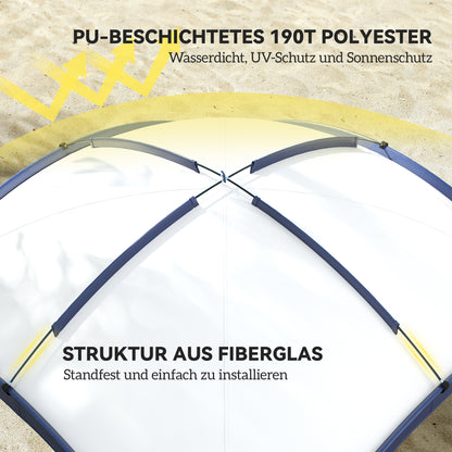 Event Shelter 3.5 x 3.5m Pavilion with Hook Door, Rain Protection with Sturdy Steel Poles, Garden Pavilion with UV Protection, Party Tent Sunshade for Camping, Garden Festivals Cream White