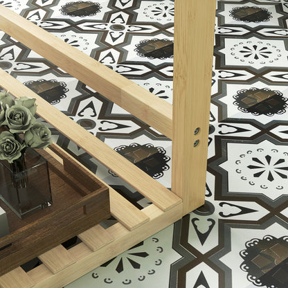 Bamboo Towel Rack with 3 Bars and Storage Shelf, Free-standing Towel Rack for Bathroom and Laundry Room, Natural Finish