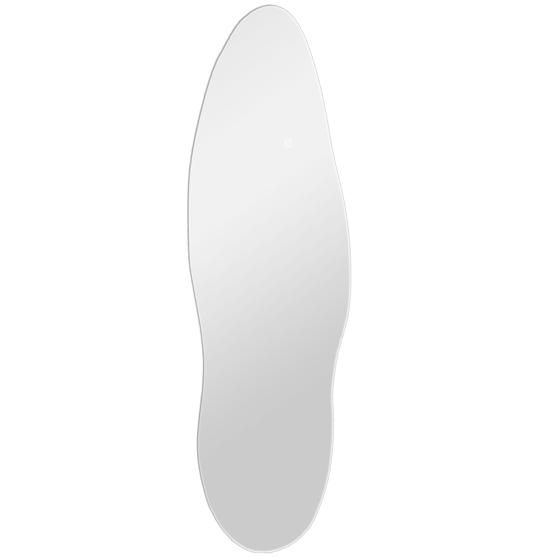 Full Body Mirror with LED Lights 120x40 cm Frameless Wall Mirror with 3 Colors Illumination Memory Function and Smart Touch Clear