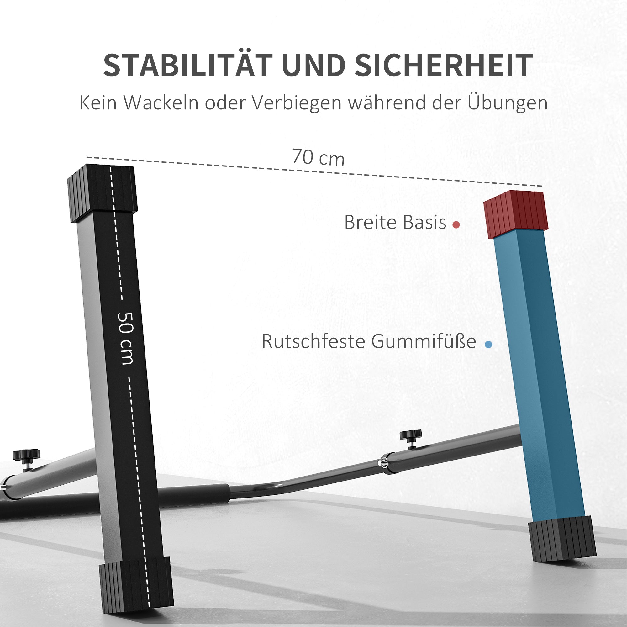 Dip Bars 2-Piece Set Non-Slip Dip Station 80-100 cm Height Adjustable Fitness Parallettes for Muscle Training and Strength Training Steel Black
