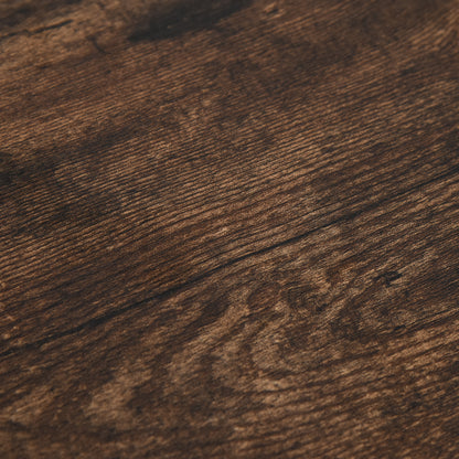 5-Piece Bar Table Set Bar Table with Bar Stools Dining Table with 4 Chairs Kitchen Table for Dining Room, Kitchen, Rustic Brown+Black