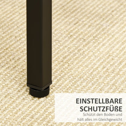 5-Piece Bar Table Set Bar Table with Bar Stools Dining Table with 4 Chairs Kitchen Table for Dining Room, Kitchen, Rustic Brown+Black