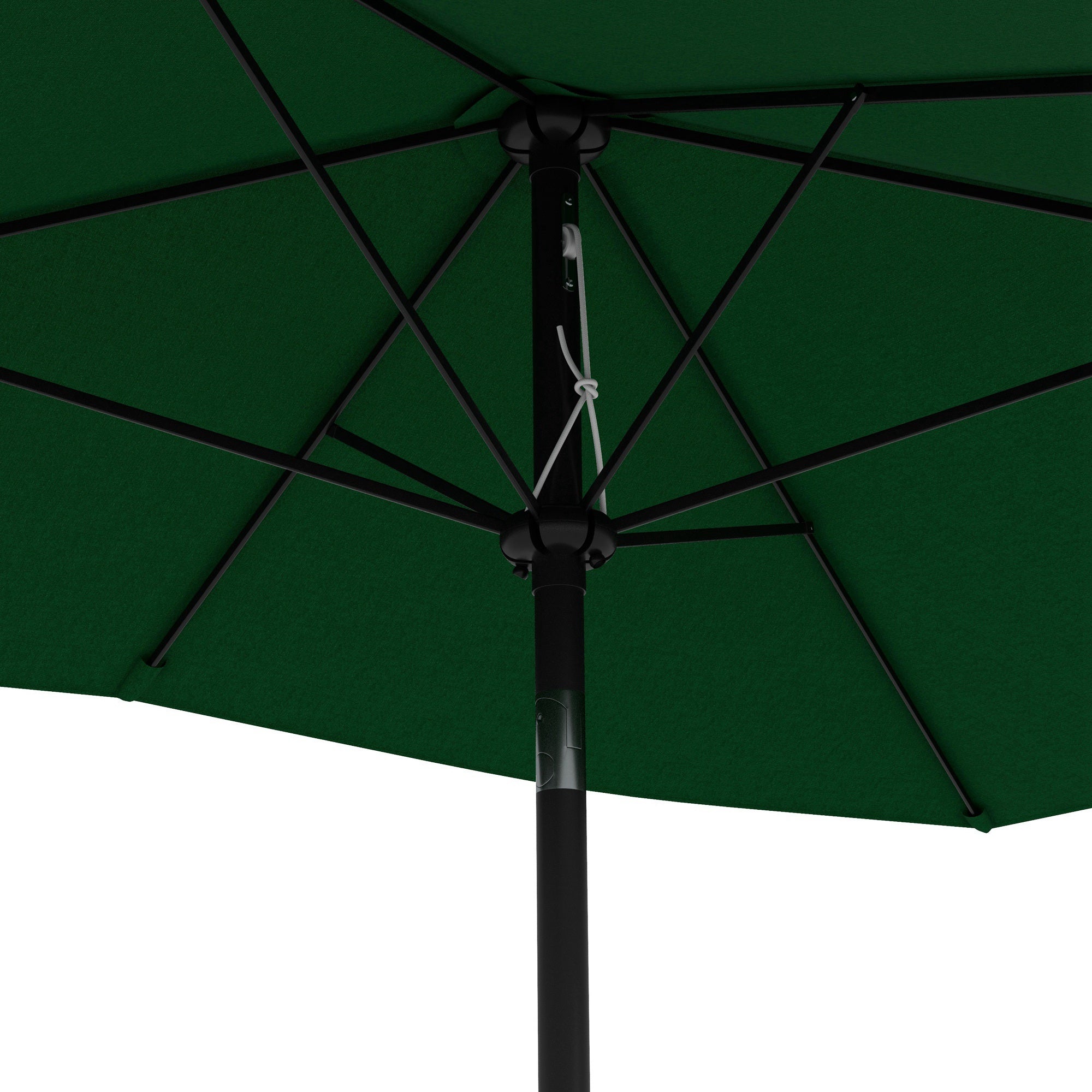 Patio Umbrella 10x6 ft Outdoor Terrace Umbrella with Adjustable Angle Aluminum Mast and UV 50+ Protection Umbrella for Garden Patio Green