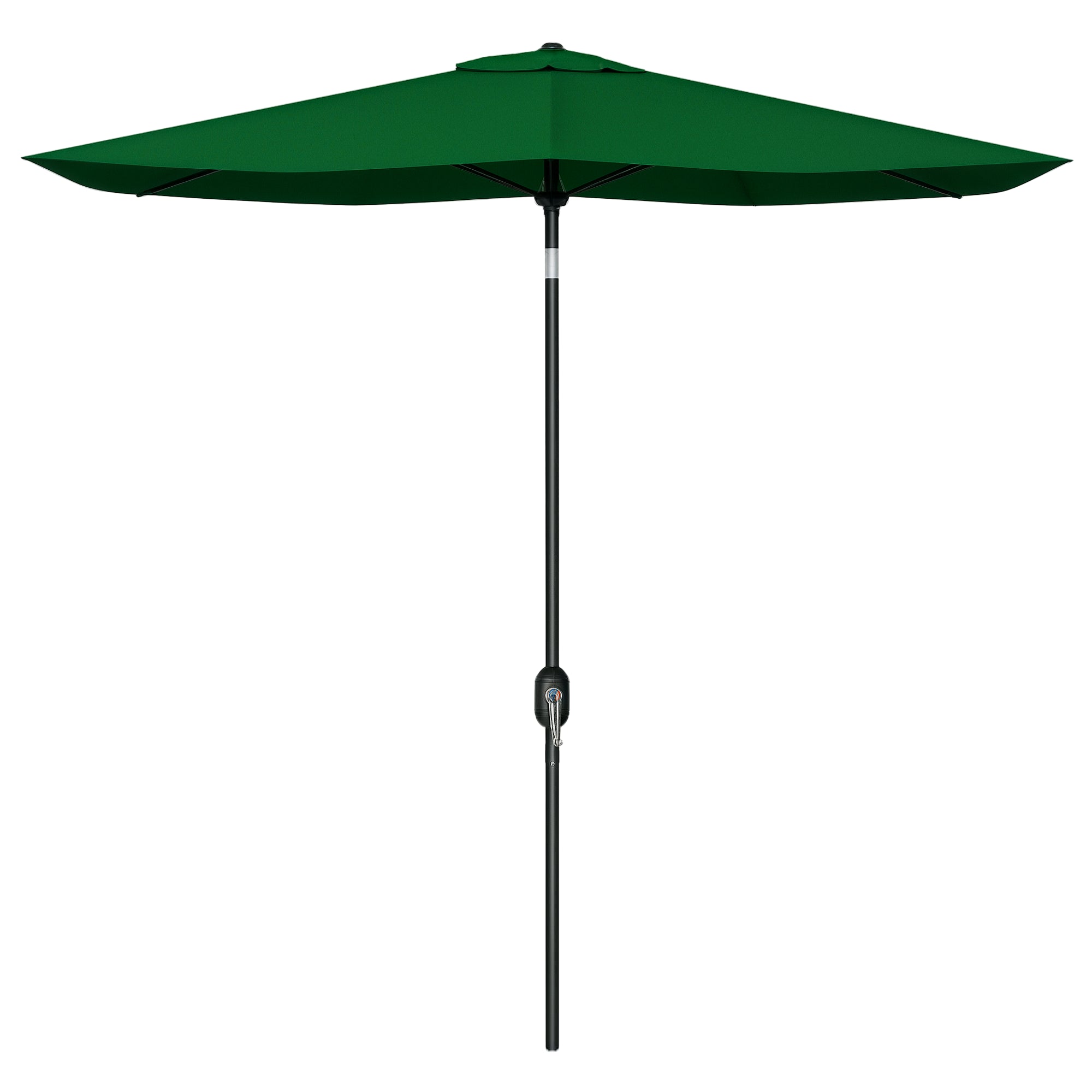 Patio Umbrella 10x6 ft Outdoor Terrace Umbrella with Adjustable Angle Aluminum Mast and UV 50+ Protection Umbrella for Garden Patio Green