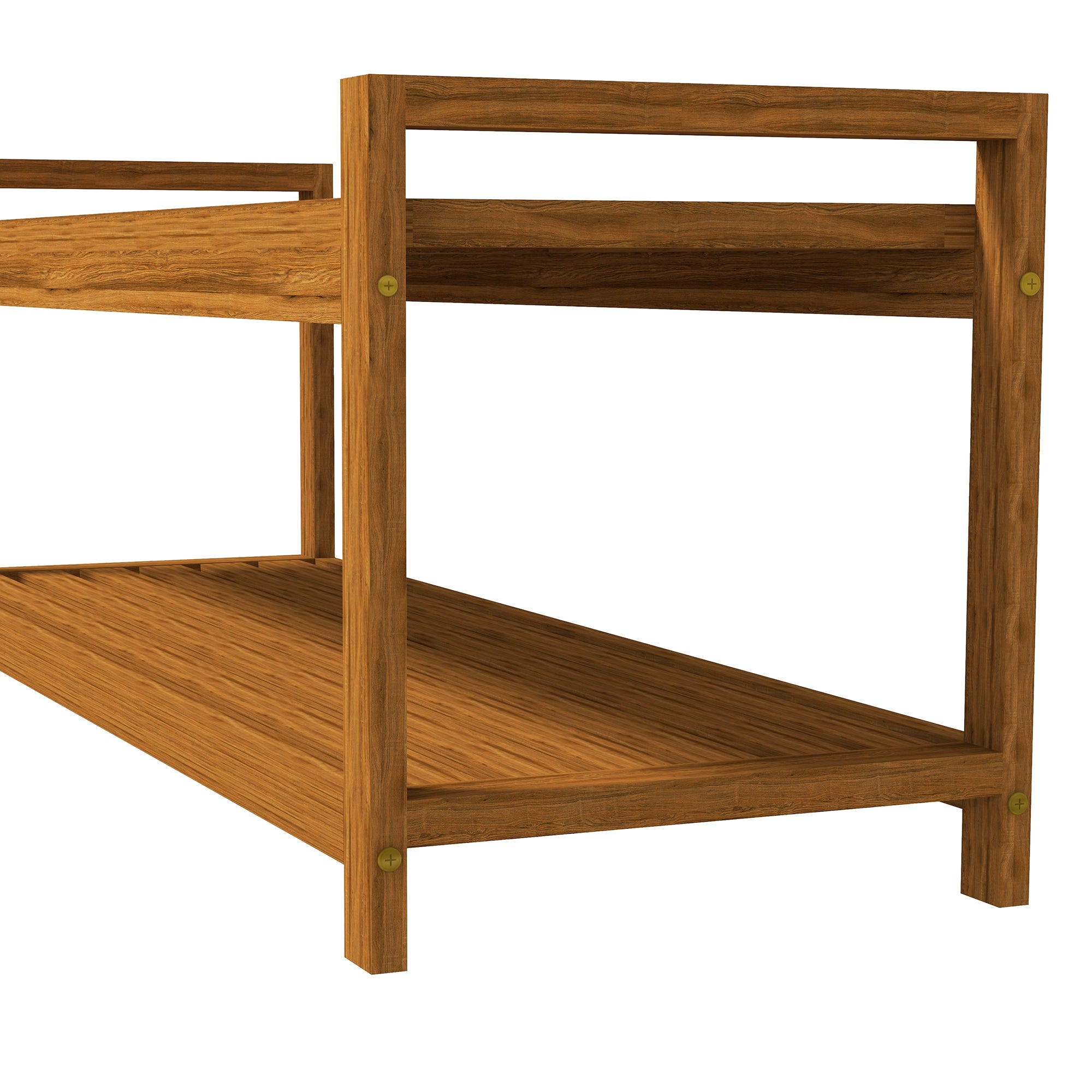 Shoe Bench with Armrests, Outdoor Seating, Wooden Bench with Shoe Shelf for 2 Persons, for Indoor & Outdoor, up to 250 kg Load Capacity, 118 x 40.5 x 46 cm, Teak