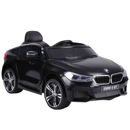 Electric Car BMW 6GT for Kids +3 Years Children's 6V Battery Vehicle with Remote Control Lights and Sounds MP3 USB Load 30 kg 106x64x51 cm Black