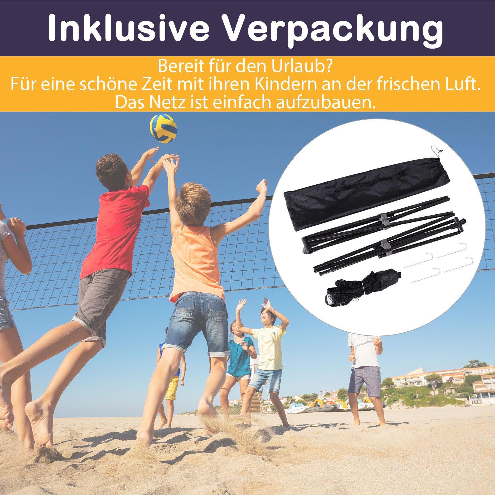 Badminton Net 94/158cm Foldable Volleyball Net with Carrying Bag 2 Height Adjustable Tennis Net Portable Set for Tennis Badminton Net for Garden Park Outdoor