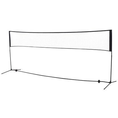 Badminton Net 94/158cm Foldable Volleyball Net with Carrying Bag 2 Height Adjustable Tennis Net Portable Set for Tennis Badminton Net for Garden Park Outdoor