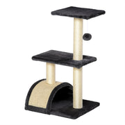 Scratch Tree 72 cm Cat Tower with Plush Balls, Sisal Posts, Platform, Scratching Pad Multi-level Cat Scratching Tree, Climbing Tree, for medium-sized cats, Gray