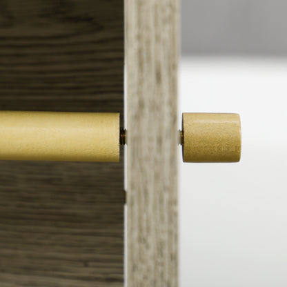 Bathroom Column Auxiliary Cabinet Bathroom Multipurpose Cabinet with Adjustable Shelf and Toilet Paper Holder for Bedroom 23x18x100 cm Gray