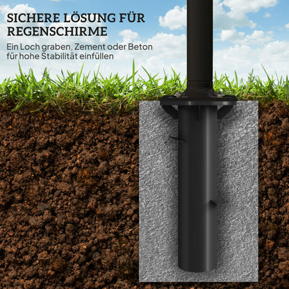 Concrete Umbrella Stand, Cantilever Umbrella Stand Umbrella Stand Square Umbrella Holder, Stand for Cantilever Umbrella 113/92 mm, Umbrella Weight for Balcony, Terrace, Garden, Dark Gray